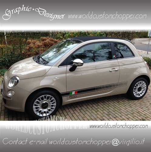 Bandes adhésif fiat 500 - bandes,