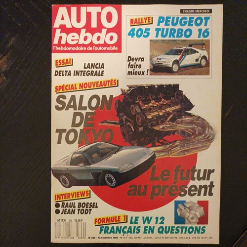Auto hebdo 599 peugeot 405 - auto,