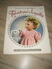Catalogue Tricot layette Enfant Bébé Tricotons sa Layette n° 24 Del Duca Vintage