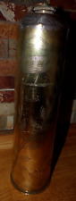 rare WW1 gourde Artisanat de tranchée trench art poilus obus 1917 14 18