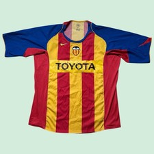 Maillot Valencia 3ème 2004/05 Total 90 Troisième Maillot de Football Original...