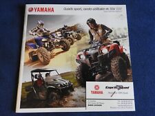 catalogue yamaha quads sport / rando-utilitaires & SSV  2012