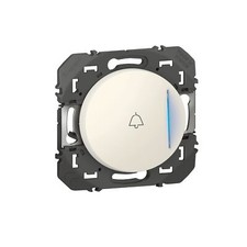 Legrand - Poussoir simple avec voyant lumineux et marquage sonnette dooxie 6A...