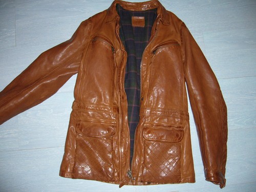 Veste parka chevignon cuir - parka,