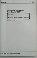 Manuel de réparation Volkswagen VW NEW BEETLE 1999 mot diesel 4 cyl mécanique