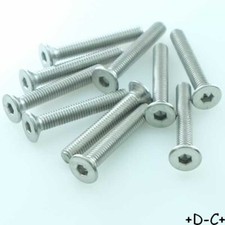 Vis tete fraisee M3x20mm 6 pans acier inoxydable Fabory (lot de 10 vis)