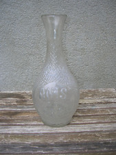 carafe pichet en verre moulé bar cafe pastis anis du baron