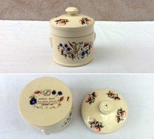 POT A FOIE GRAS - SARREGUEMINES - MODÈLE OISEAUX BLEU