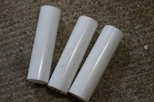 3 fourreaux fausses bougies opaline Blanche 10cm pour lustre