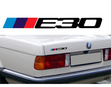 LOGO E30 POUR BMW MOTORSPORT SPORT RACING NOIR 18cm AUTOCOLLANT STICKER BA227N