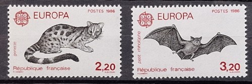 France 2416 2417 europa 1986 - france,