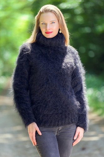 Black fuzzy light - , mohair