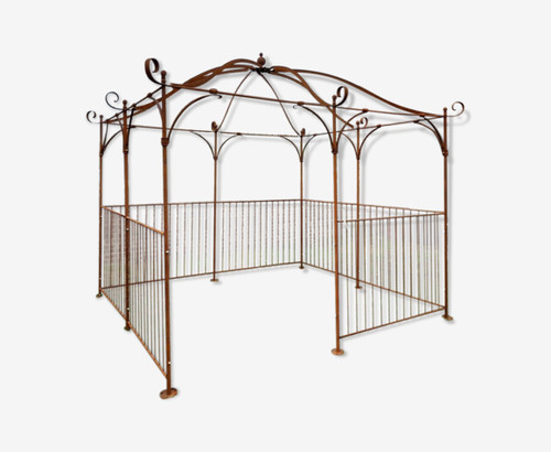 Gloriette pergola fer - en,