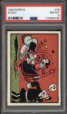 1959 Popeye Klout #36 PSA 8