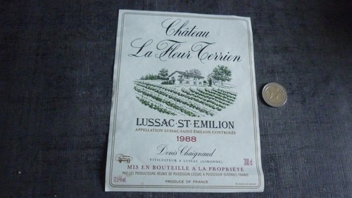 Etiquette vin lussac st - de,