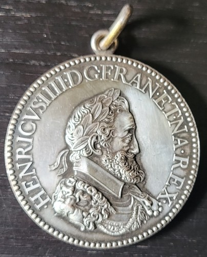 Médaille bronze argentée - médaille, en