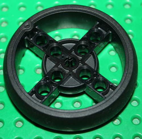 Roue lego technic black - lego, wheel
