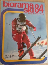 RARE !!! BIORAMA SKI REVUE SPORT 1984 SERGE et PATRICK LANG 