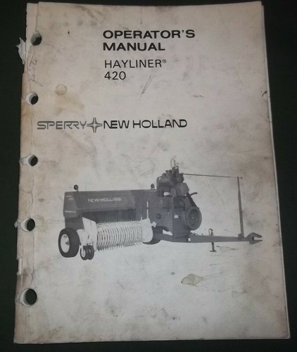 Sperry new holland manuel - holland,