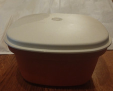TUPPERWARE  Yaourtière Cuit Vapeur Vintage Orange Cuisine Ustensile Égouttoir 
