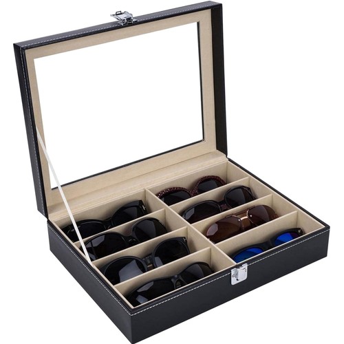 Boîte rangement lunettes cuir