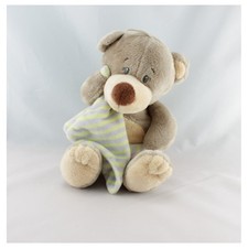 Doudou ours beige rose mouchoir NICKY TOY - 13832