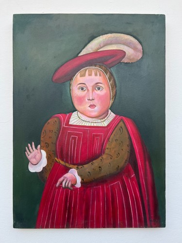 Tableau rare huile - , sur
