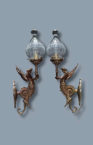 Paire appliques murales - paire, d'appliques