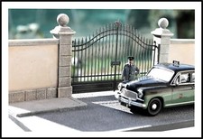 NINIVE 5X DIORAMA Portail De Parc Avec Colonnes Et Murs De Clôture Modèle 1:43