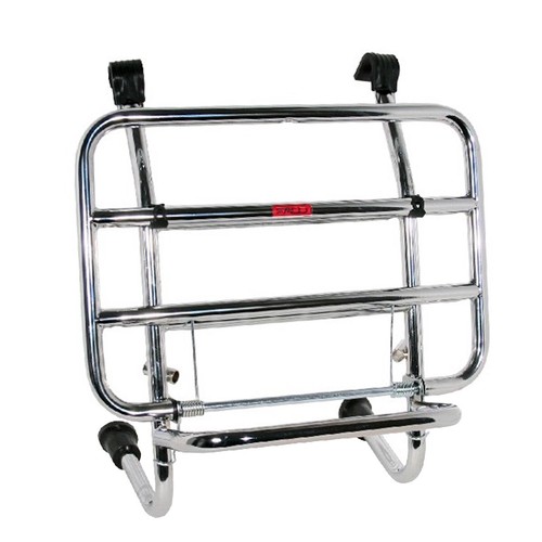 Front luggage rack chrome - luggage,
