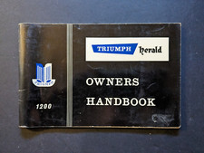 Manuel du propriétaire Triumph Herald 1200 en Anglais (1962)