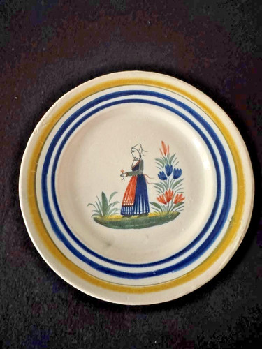 Ancienne assiette henriot - assiette,