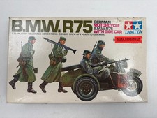 TAMIYA 1/35e #MM116+200 GERMAN MOTORCYCLE SIDE CAR BMW R75 - Kit WW2