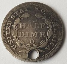 USA 1848 Orléans Mint Half Dime Silver Dollar Coin No Drapery