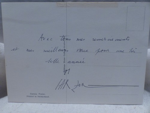 Autographe jean carzou - jean, sur