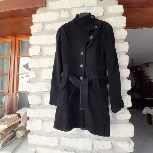 Manteau noir chic taille - , 40