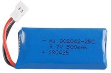 Batterie LiPo 3.7V 500mAh pour HUBSAN X4, V252, JXD 385 | Batterie de drone RC