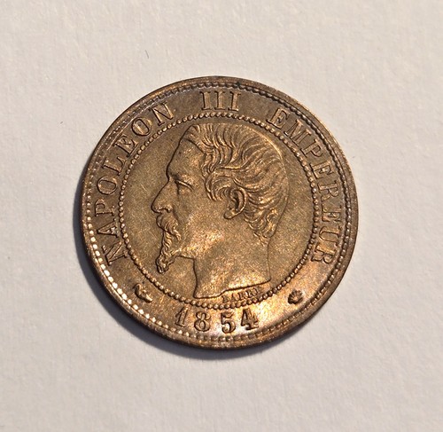 Napoléon iii centime - centime, 1854