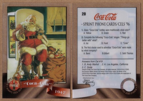 Coca cola 1996 cel santa - coca-cola,