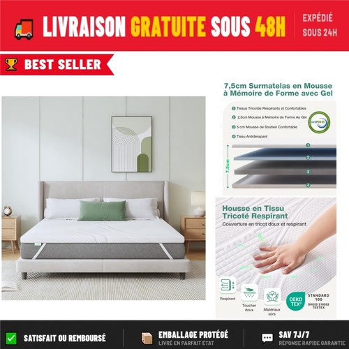 Novilla surmatelas 140x190 - novilla,