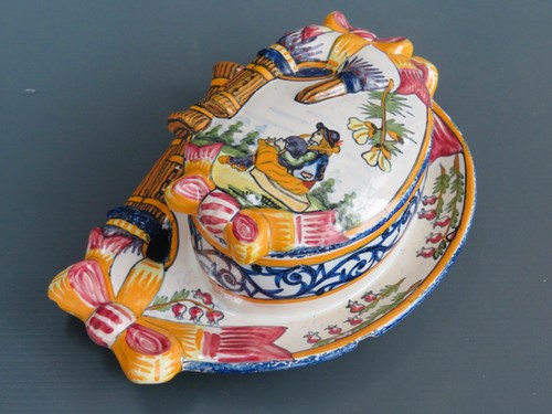 Beurrier couvert ancien - beurrier,