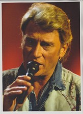 JOHNNY  HALLYDAY   N° 121 : PHOTO DE MAGAZINE  PLASTIFIEE .