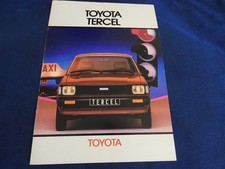 catalogue toyota tercel  1981