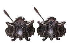 2 Salières + 2 Pelles Argent