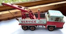 CAMION JOUSTRA BERNARD DÉPANNEUSE GRUE TIN TOY SERVICE TRUCK JOUET COLLECTION