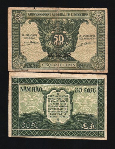 French indo china cents - china, 50