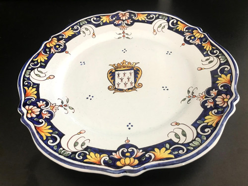 Grand plat blason - grand,