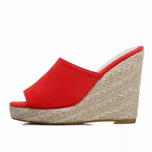 Mules sabot compensées corde - sabot,