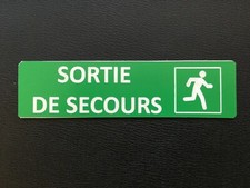 Plaque gravée "Sortie de