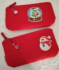 Diverses Pochettes Cadeaux rouges réutilisables - décoration de NOEL - PERE NOEL